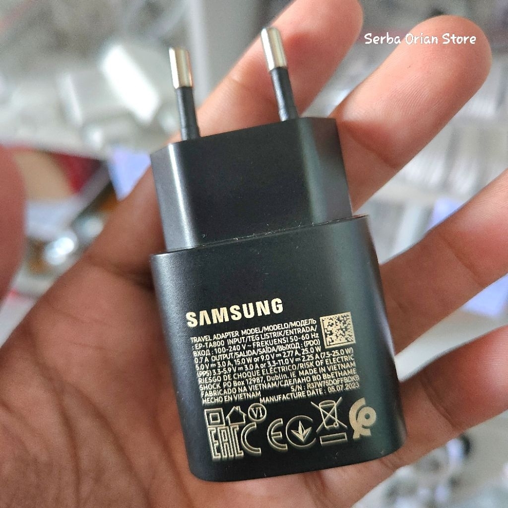 Adaptor Samsung 25 Watt Ori Copotan S20 Ultra Bekas Bagus