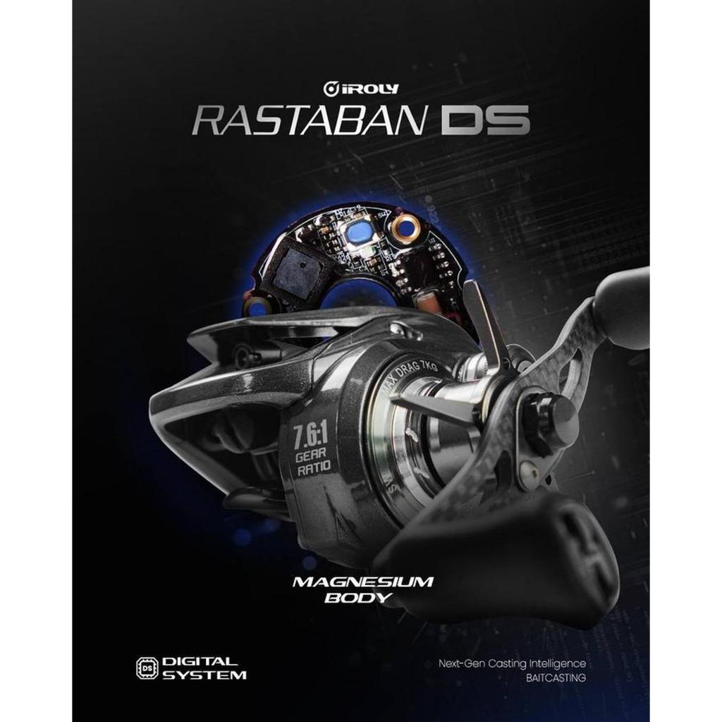 REEL IROLY RASTABAN | DC200 | BAITCASTING | ZING | MAGNESIUM BODY | 10+1 BALL BEARINGS