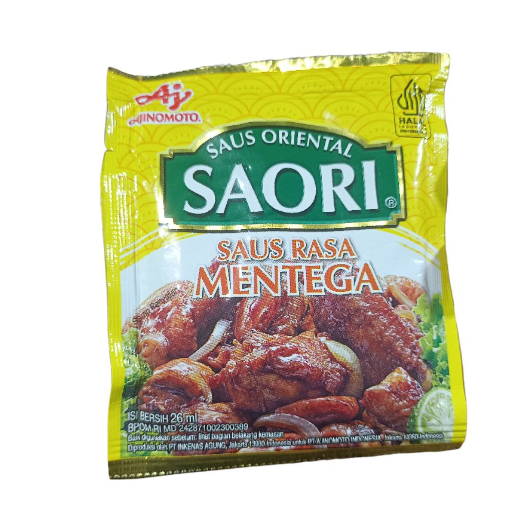 Saori Saus Rasa Mentega Sachet 26ml Ajinomoto Saori Saos Oriental Masak Mentega