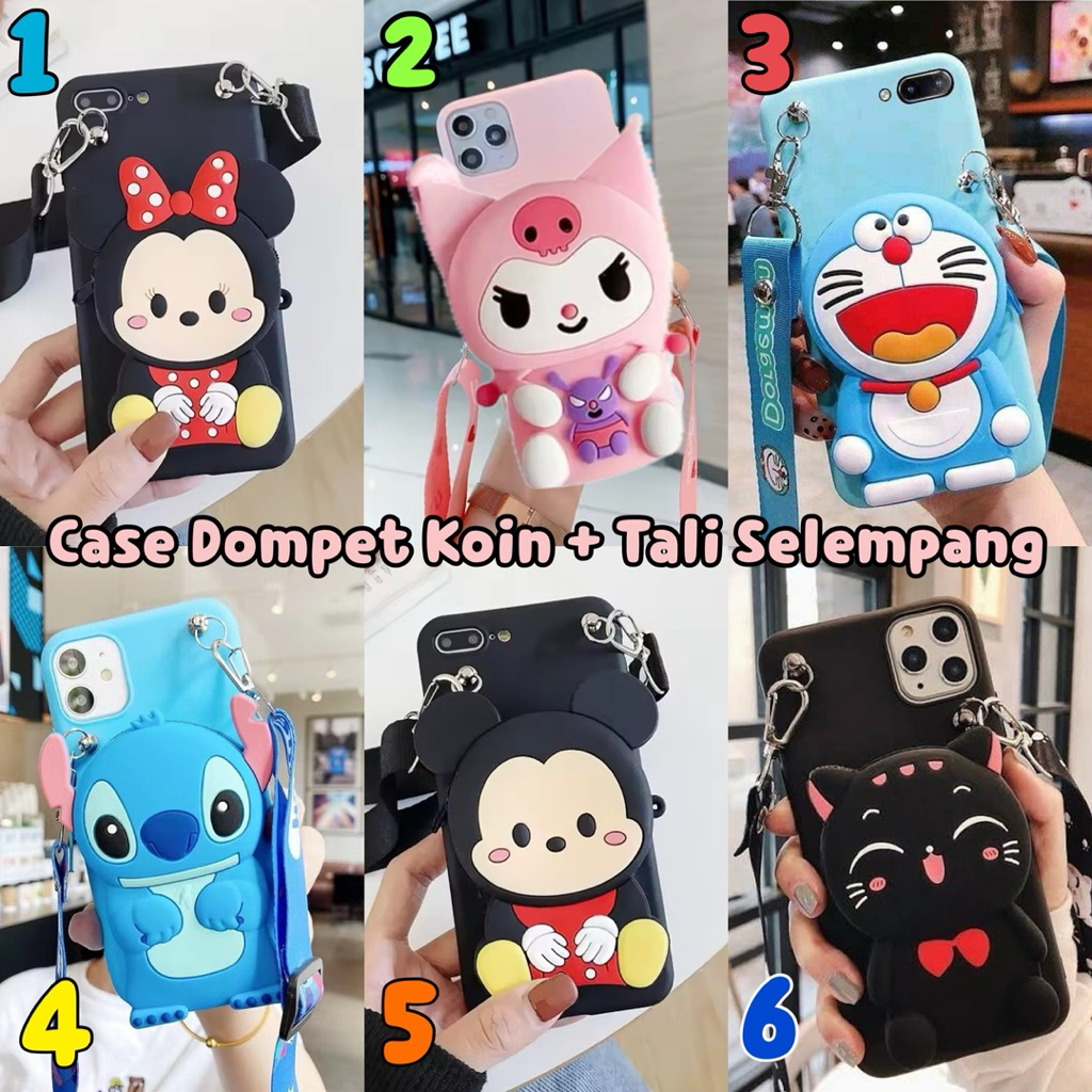 Case Dompet Koin dan Tali Selempang Xiaomi REDMI NOTE 2 4 4X 5A PRIME 5A NON FINGER PRINT 7 8 9 MAX 