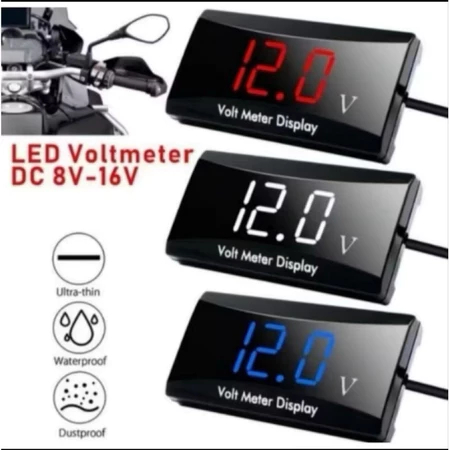 DVM VOLT METER VOLTMETER X CASE 3IN1 VOLT METER AKI PENGUKUR DAYA AKI UNIVERSAL 3IN1 DAN 12 VOLT