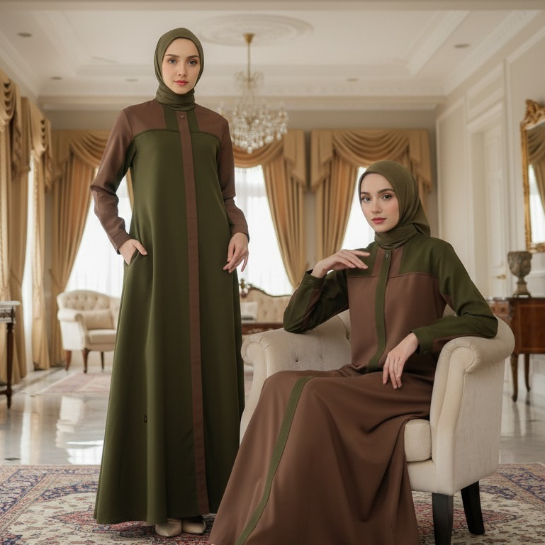 Endomoda Gamis Safa Gamis Terbaru Dress Maxi Wanita Muslim Kondangan