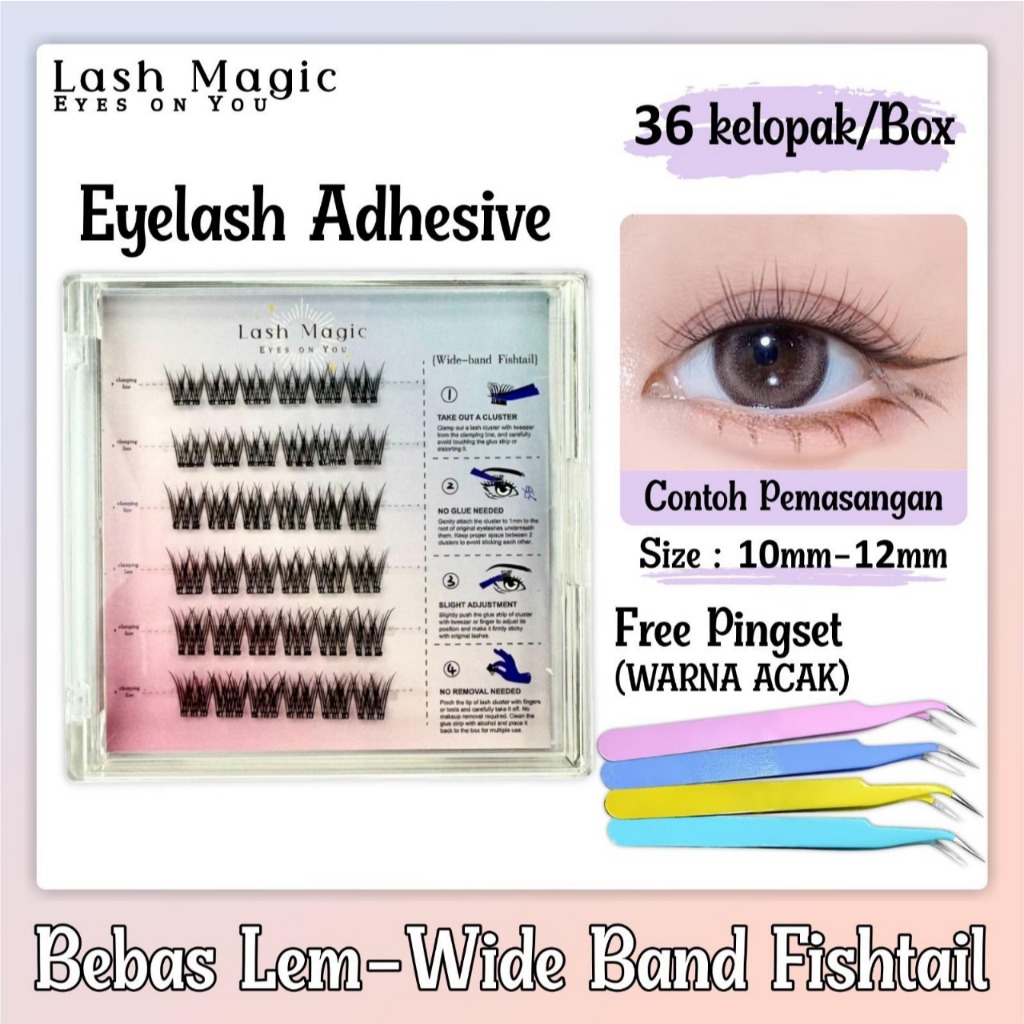 Bulumata palsu tanpa lem ( LANGSUNG TEMPEL ) C Curl FREE TWEEZER Gaya short medium long bulumata Dou