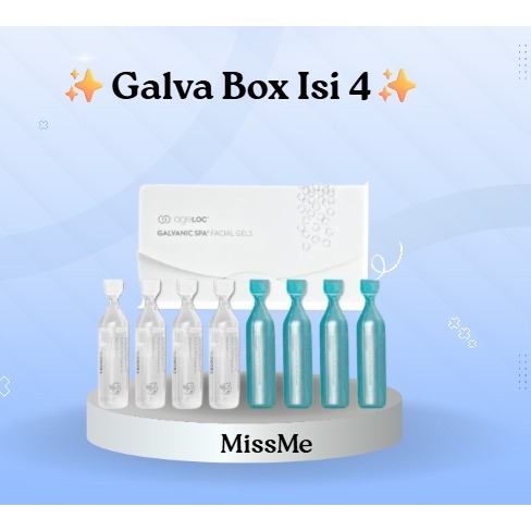 Galva Box Facial Gels ED 04/2028 Serum Kulit Wajah Galva Biru Putih