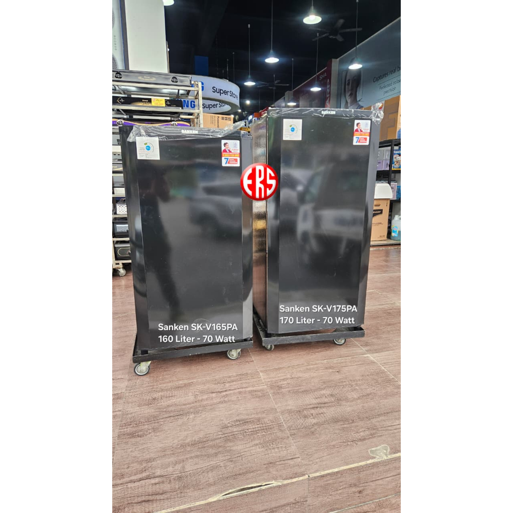 Sanken Kulkas 1 Pintu Low Watt SK-V165PA-BB (160 Liter) / SK-V175PA-BB (170 Liter)