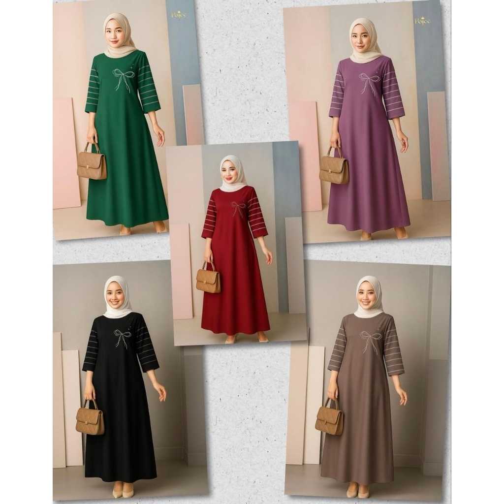 READY MIDI DRESS PITA By Pojee/Combad Adem Nyaman