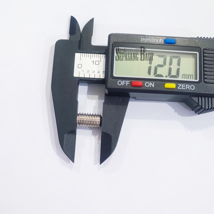 M8 x 12 Baut L Tanam L Set Stainless 304 M8x12