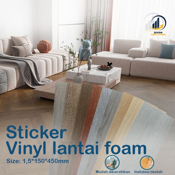 Lantai Vynil / Sticker Vinyl lantai Bahan FOAM / Sticker vinyl lantai motif kayu