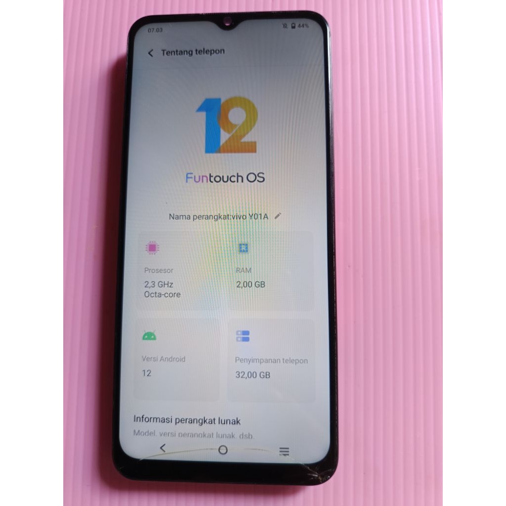 mesin vivo y01 normal