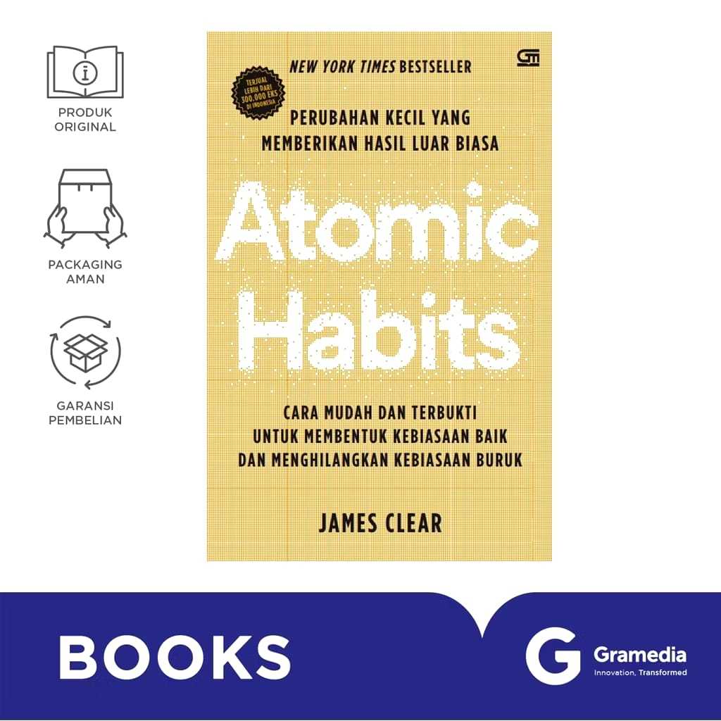 [PRELOVED NEW SEGEL ORI] - Atomic Habits Gold Edition by James Clear - Seporsi Mie Ayam Sebelum Mati