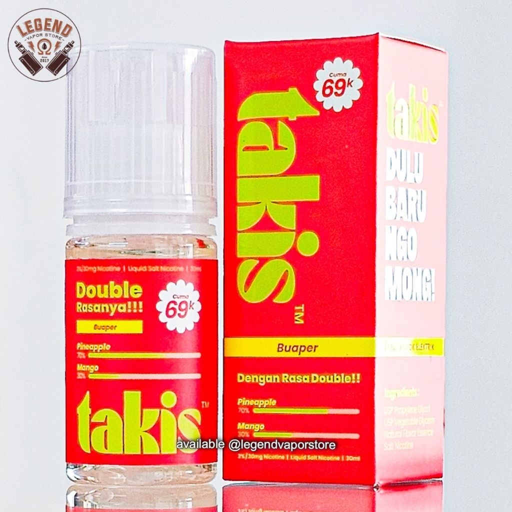SALT NIC - LIQUID TAKIS Pineapple Mango 30ML 30MG AUTHENTIC