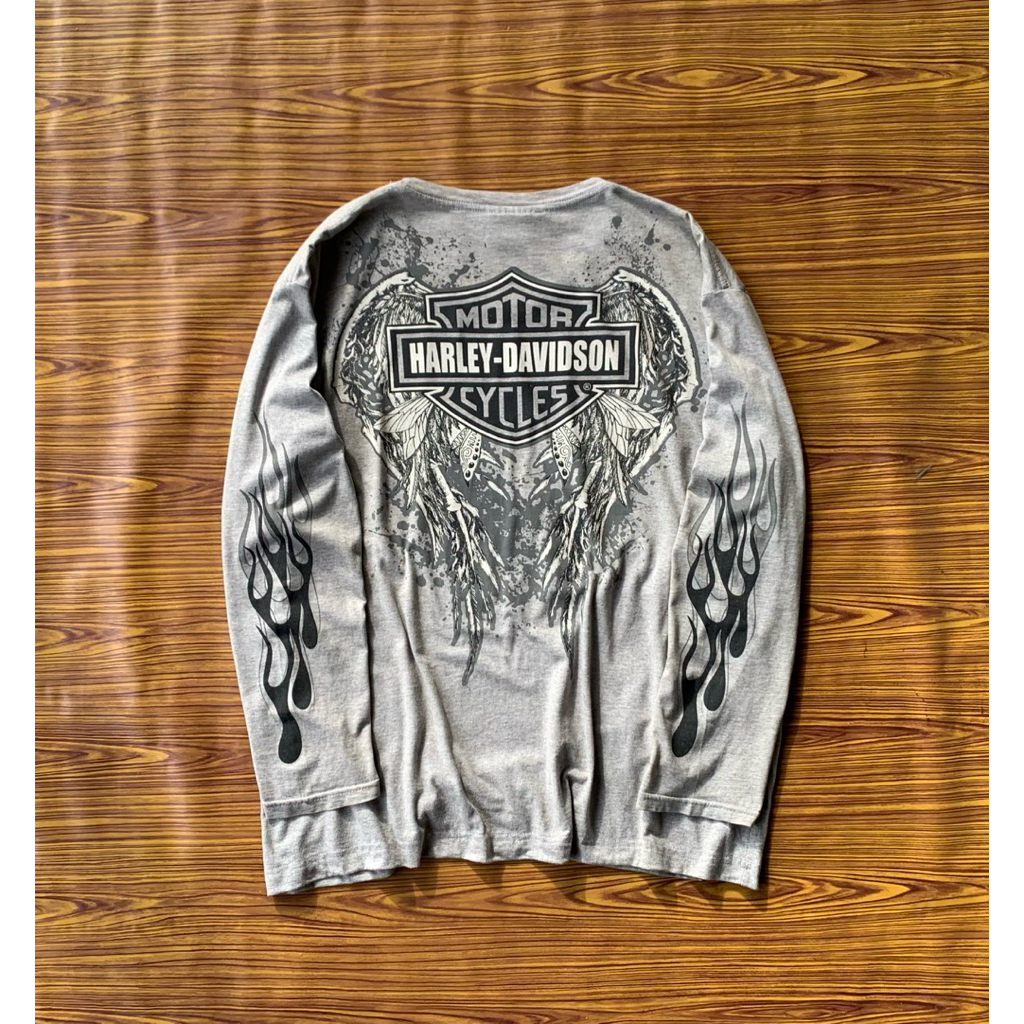 Longsleeve Harley Davidson Flame Vintage
