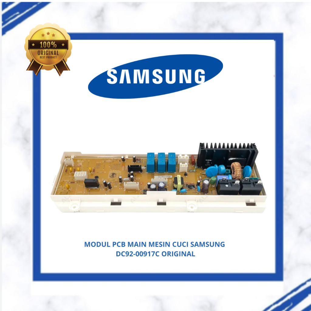 MODUL PCB MAIN MESIN CUCI SAMSUNG WF1752WPV DC92-00917C ORIGINAL ( HANYA MODUL MAIN SAJA )