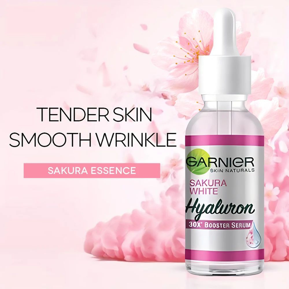 Garnier Thailand Pink Capsule Serum - Brightening Serum with Vitamin C & Lemon Extract, For Dull Ski