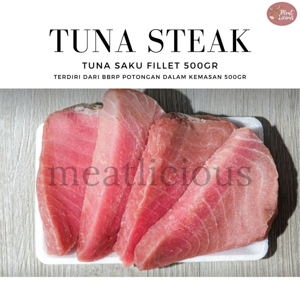 TUNA SAKU FILLET / Ikan Tuna Steak Frozen