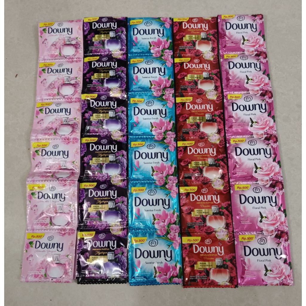 1 Renteng/renceng Downy sachet /downy renceng 500an