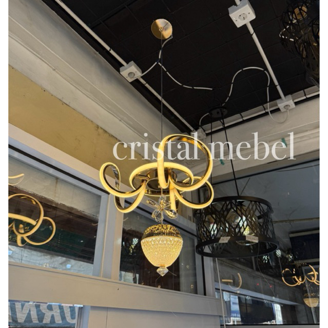 Lampu Hias Gantung / Lampu Hias Crystal Asli / Lampu Gantung / Lampu Meja Makan / Lampu Hias Ruang T