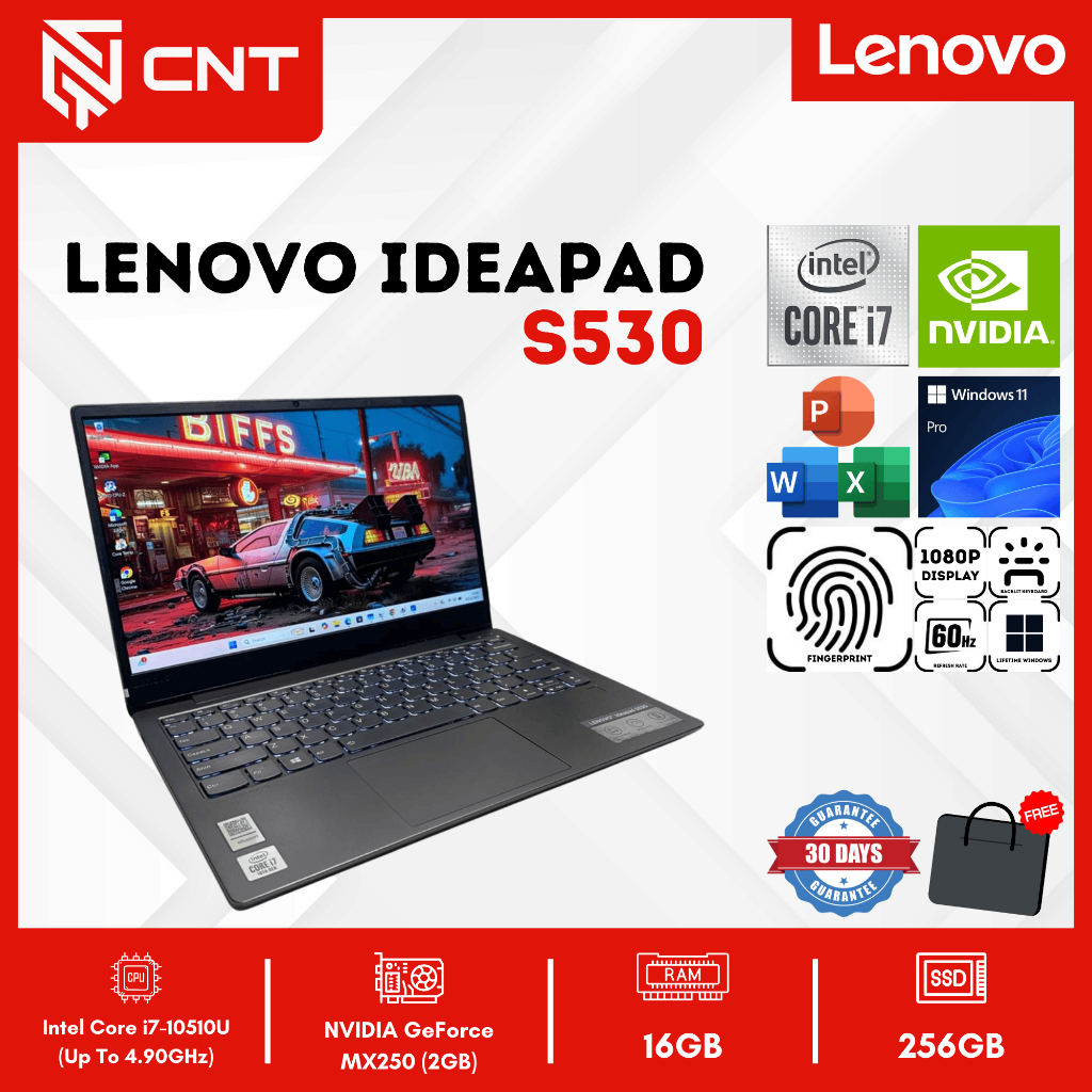 Laptop Lenovo IdeaPad S530 Core i7 Gen 10 (16/512 GB) Nvidia GeForce MX250