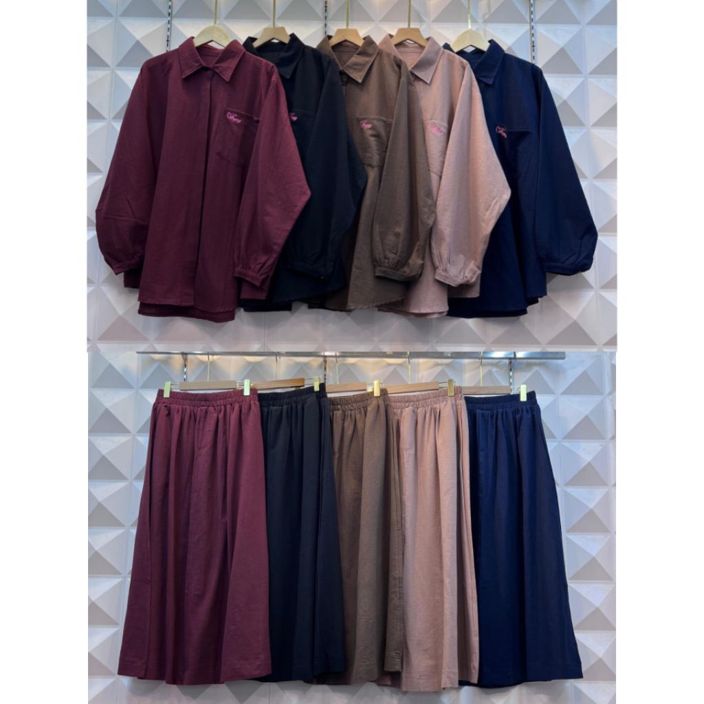 Zahara Bigsize• Ilana•Set Rok•Linen Angel•