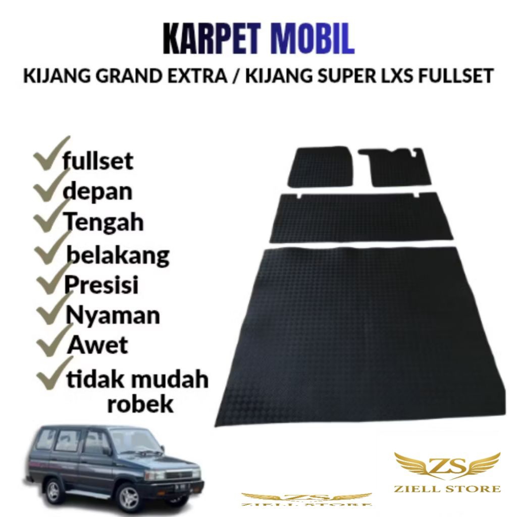 KARPET MOBIL KIJANG GRAND EXTRA/KIJANG SUPER LXS FULLSET