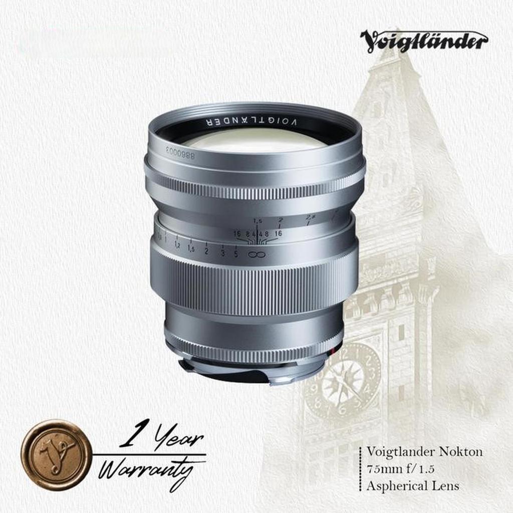 Voigtlander Lens 75mm f1.5 Aspherical Nokton for Leica M Original Resmi