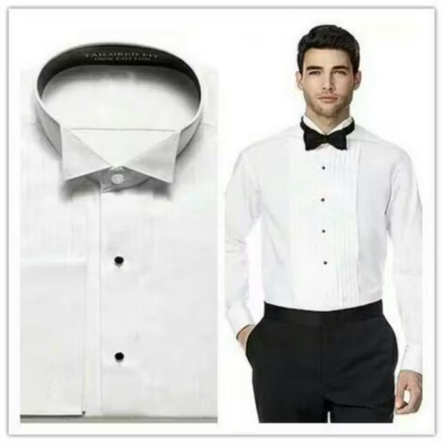 Mini Wold | Kemeja Tuxedo Wing Tip Collar Shirt Cufflink - KY