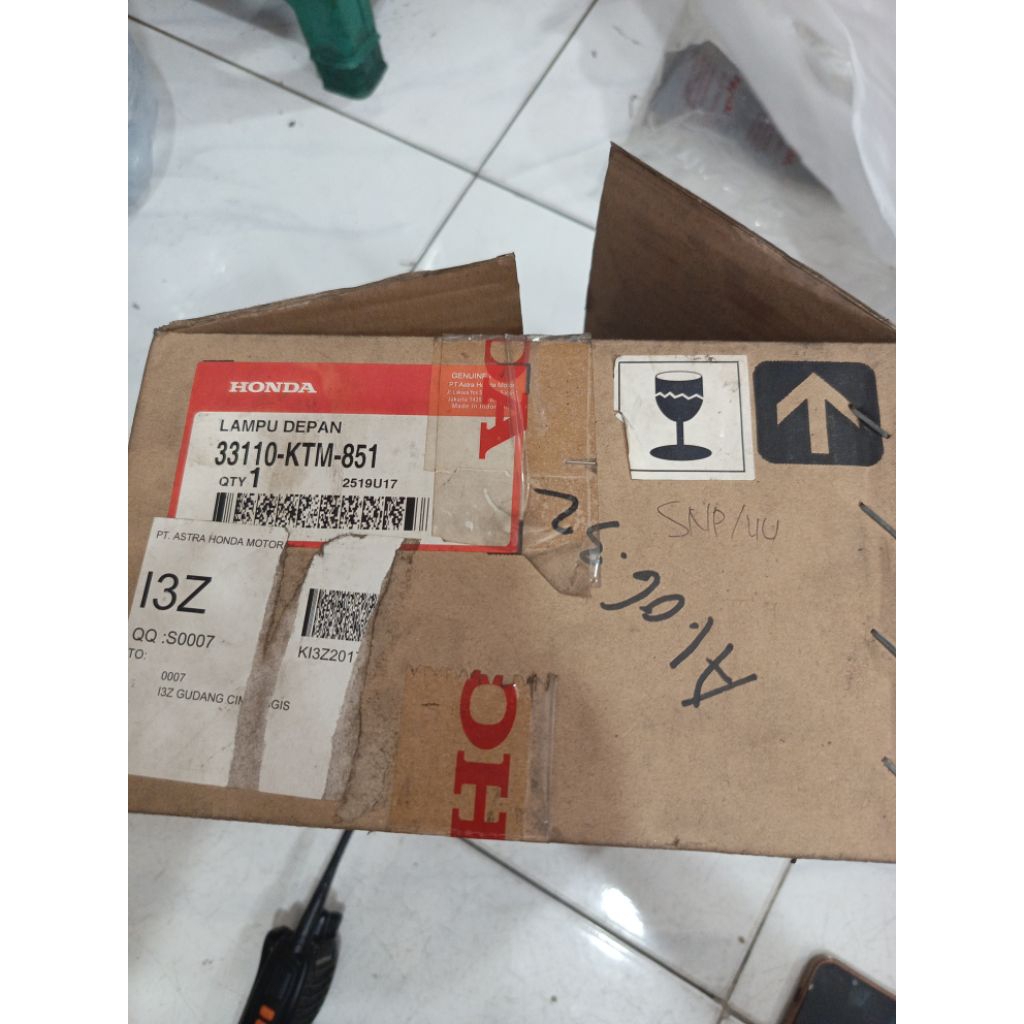 reflektor / lampu depan SUPRA X 125 HONDA 33110-KTM-851