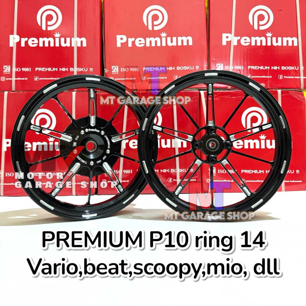 Velg vnd Premium P10 ring 14 Vario 125/150 beat Scoopy genio Spacy mio sporty j mio m3 soul 185/215
