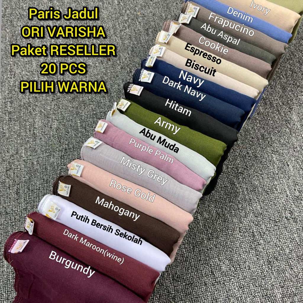 PAKET RESELLER. Hijab Paris Jadul ORI VARISHA TERMURAH