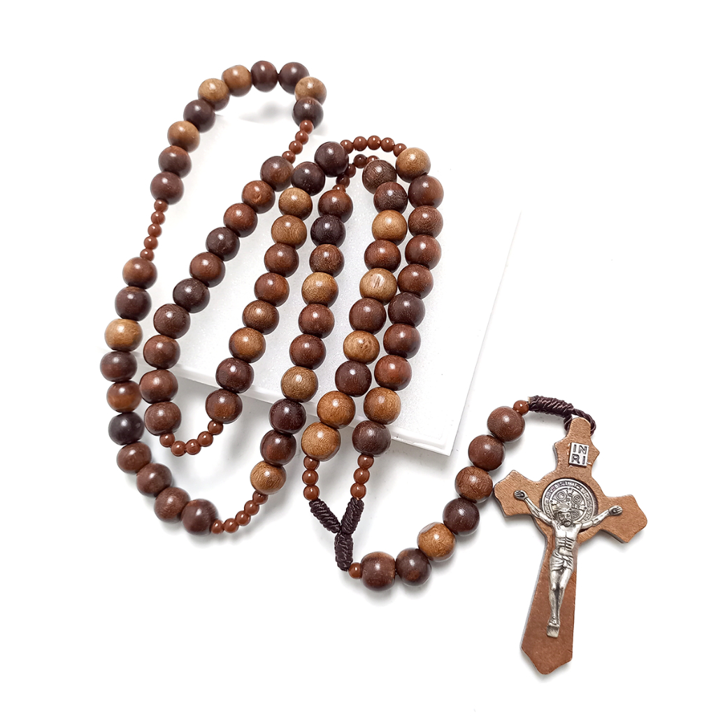 () Kalung Rosario 77 Bapa Kami Kayu STIGI / Devosi Rosario 77 Bapa Kami