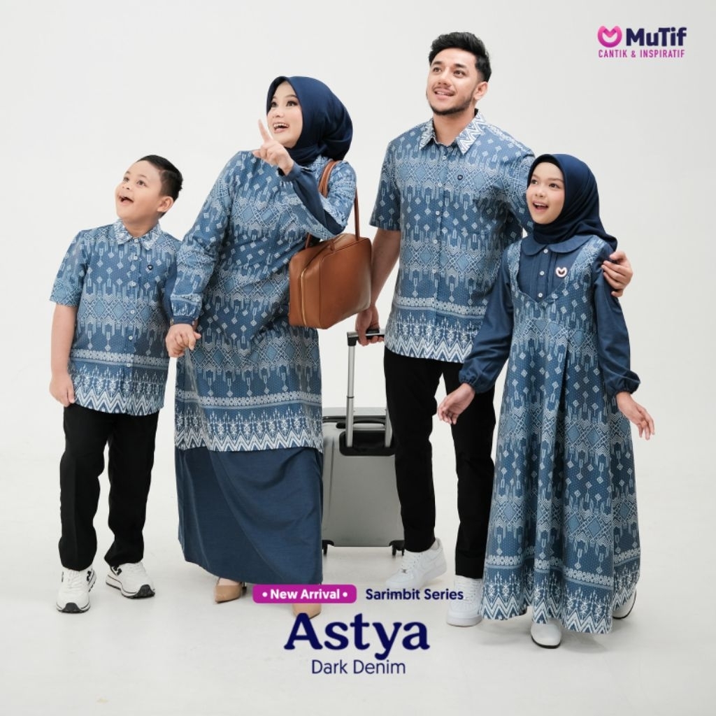 SARIMBIT MUTIF ASTYA DARK DENIM MUTIF 2026 TERBARU