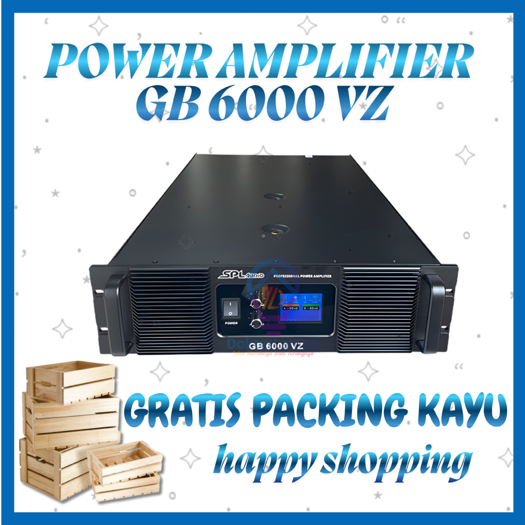 SPL AUDIO PROFESSIONAL POWER AMPLIFIER GB 6000 VZ