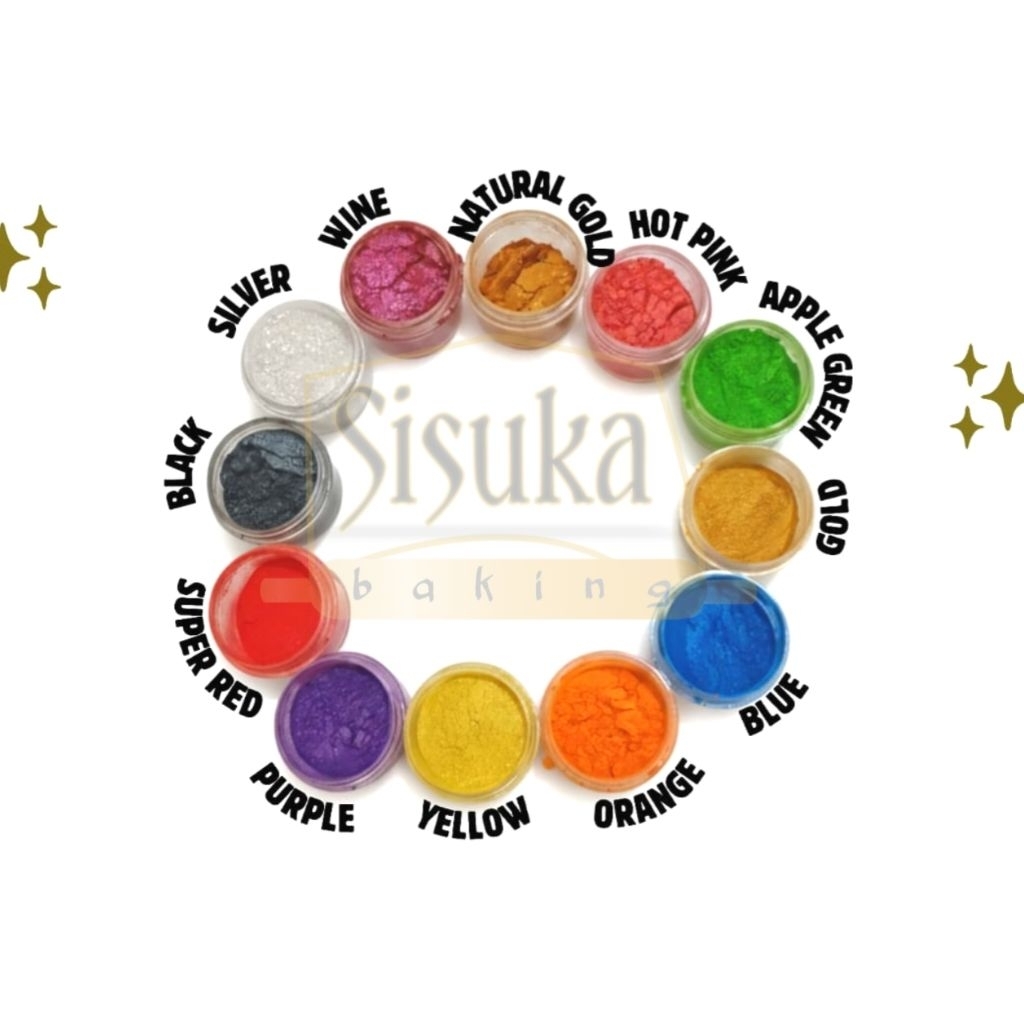 LUSTER DUST/LESTRE DUST/BUBUK GLITTER/EDIBLE GOLD SILVER DLL