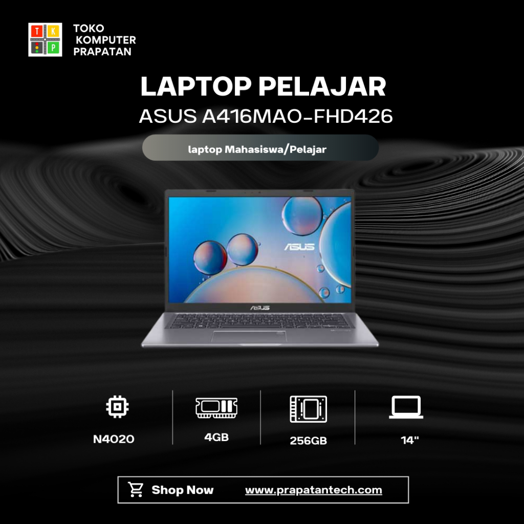 ASUS A416MAO-FHD426 4GB 256GB 14INC