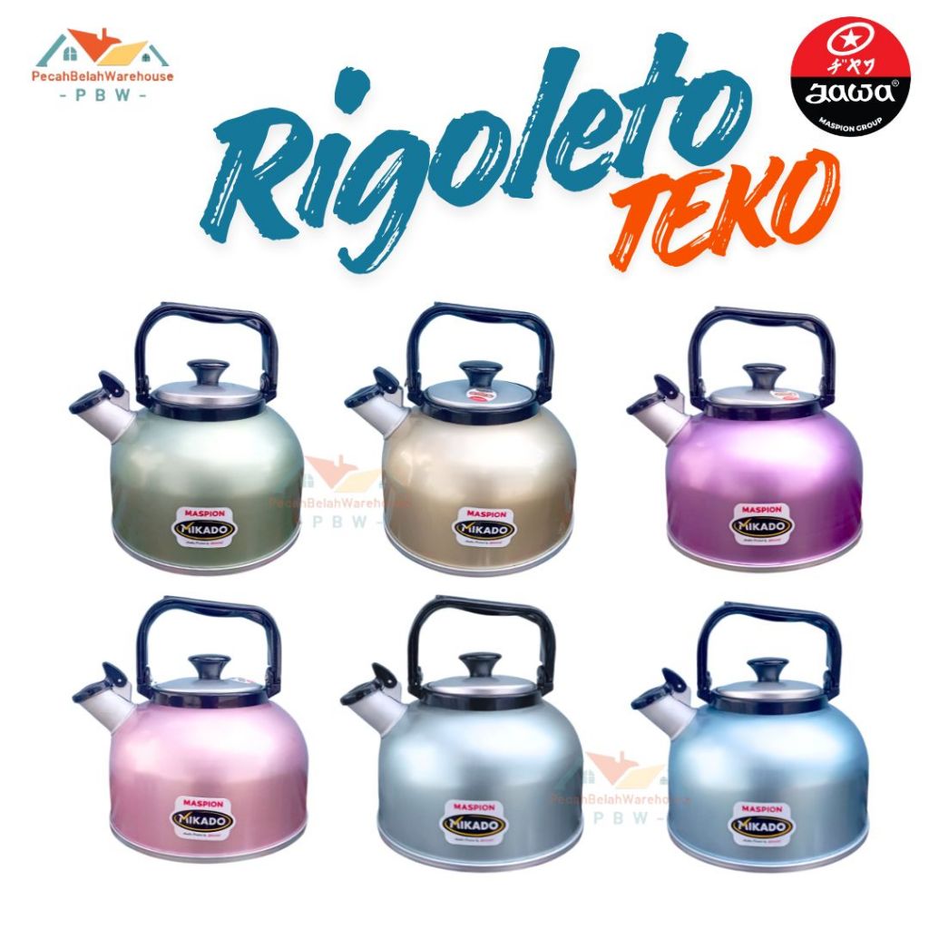Teko Rigoleto Maspion / Whistling Kettle Maspion / Teko Aluminium / Ceret Aluminium