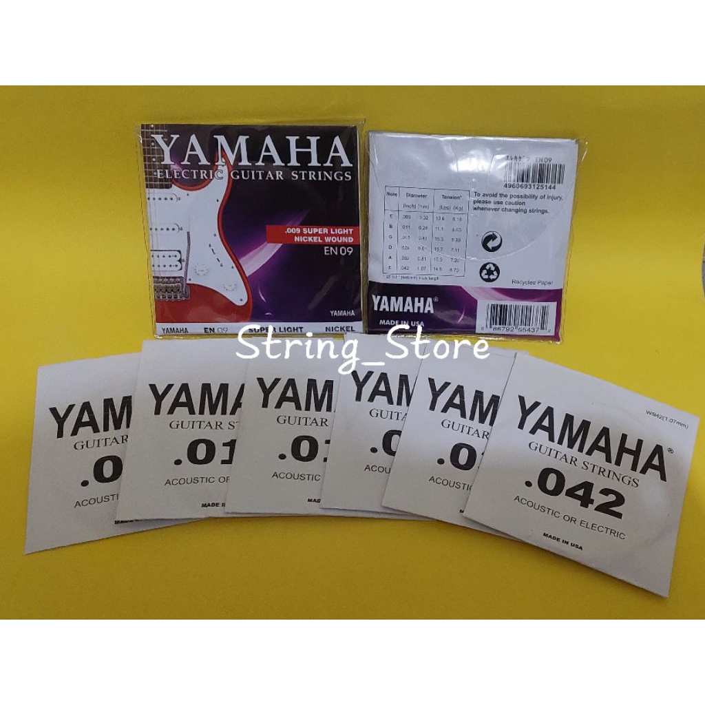 Senar Gitar Yamaha Electrik 009 - Senar Gitar Electrik Yamaha Ukuran 009