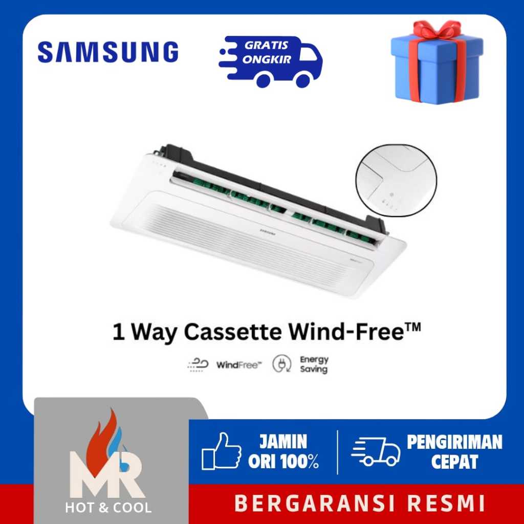 SAMSUNG AC Cassette WindFree (1-way Flow) Inverter AC071FE1D 3 PK (1 Phase)