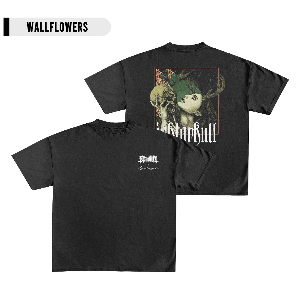 Seringai x Danilla Tshirt Hitam | Kaos Distro Cowok Cewek | Kaos Band Cowok