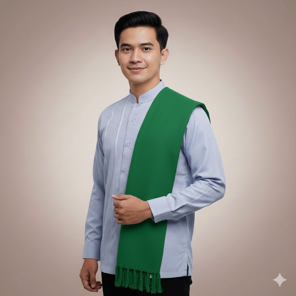 Sorban pria polos Hijau Rida solo Surban panjang exclusive