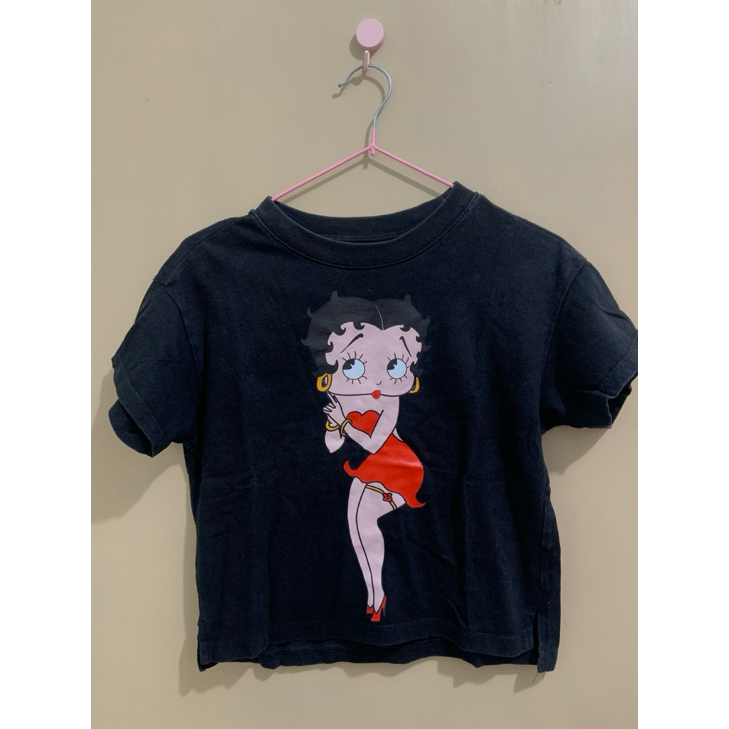 preloved croptop uni* betty boop