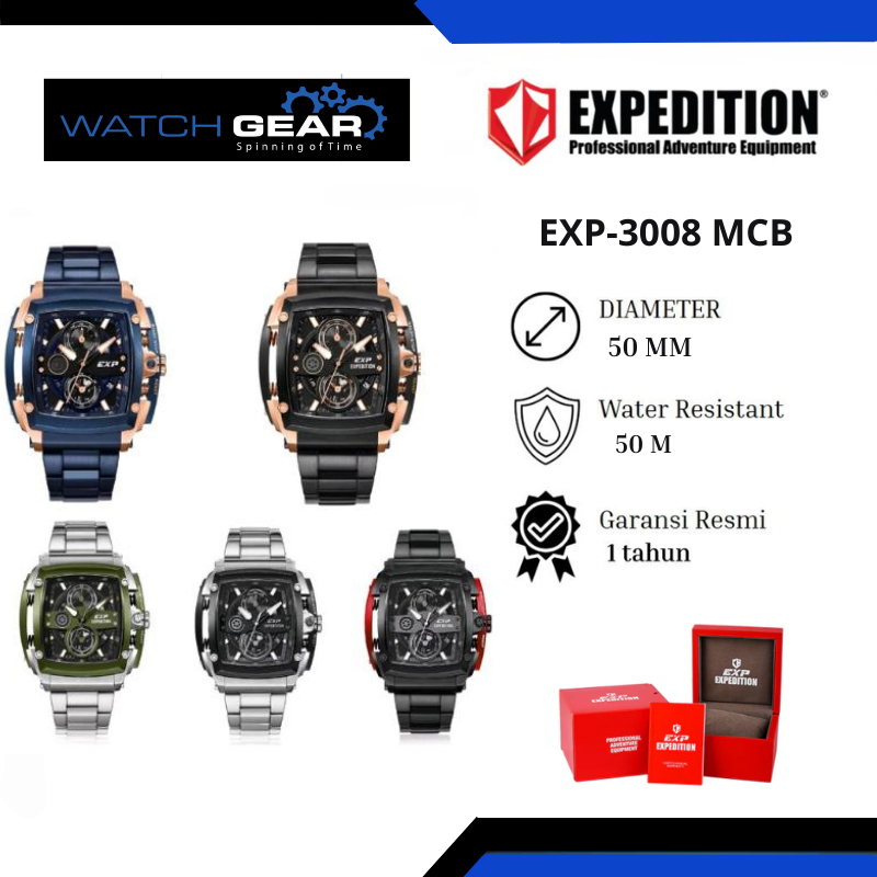 JAM TANGAN PRIA EXPEDITION 3008 EXP 3008 GC RANTAI ORIGINAL