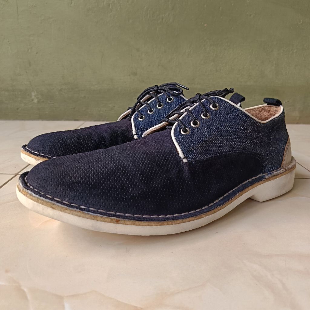 SEPATU STEFANO ROSSI NAVY JEANS VELVET CASUAL
