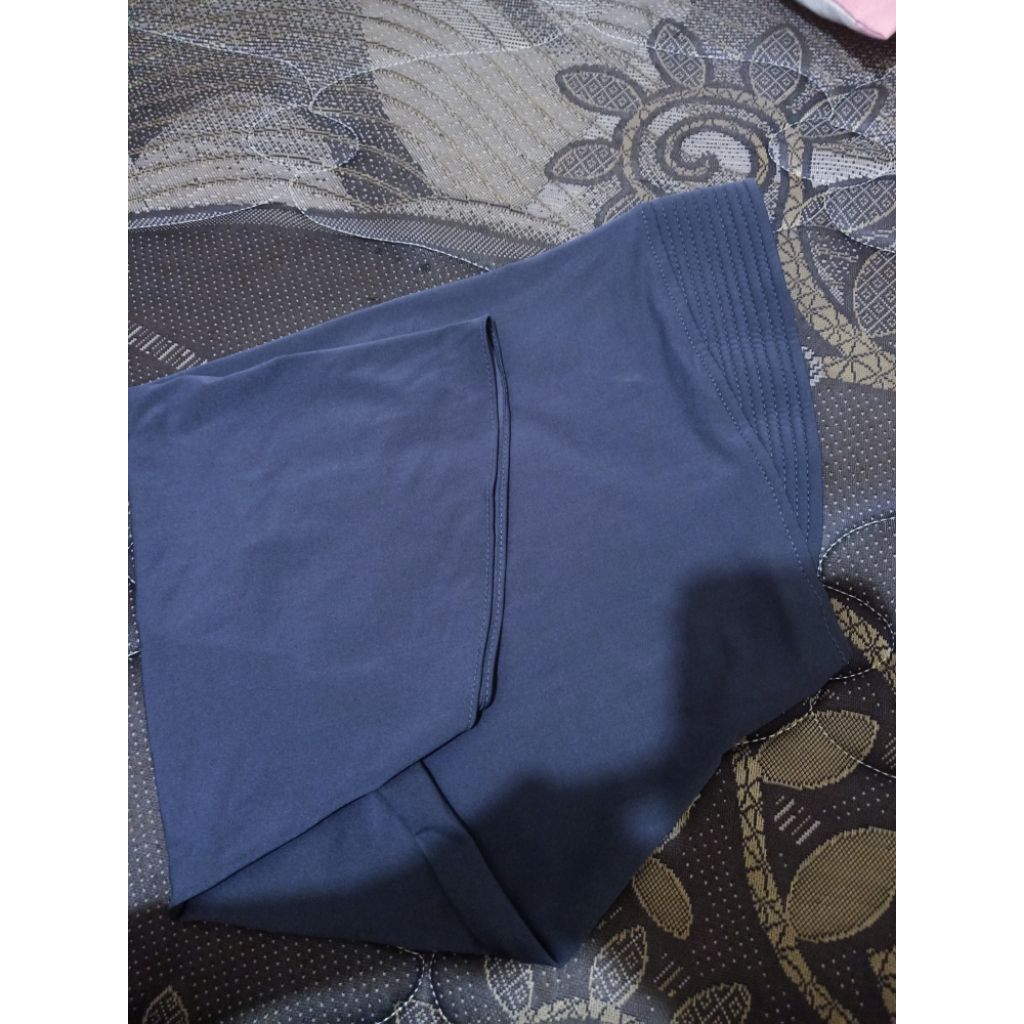 hijab sport bergo warna denim