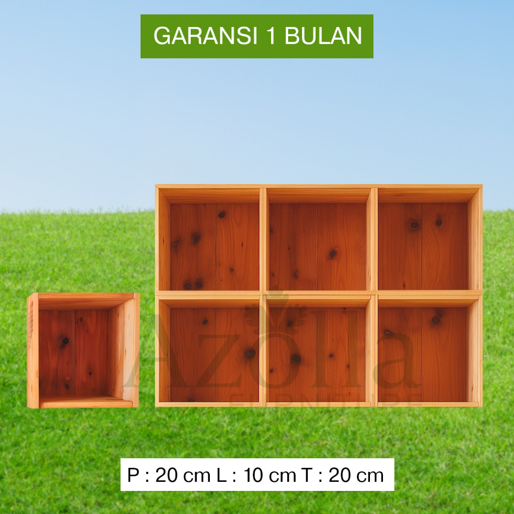P:20 L:10 T:20  kotak kayu rak serbaguna rak buku rak barang kotak penyimpanan rak kayu lemari kayu 