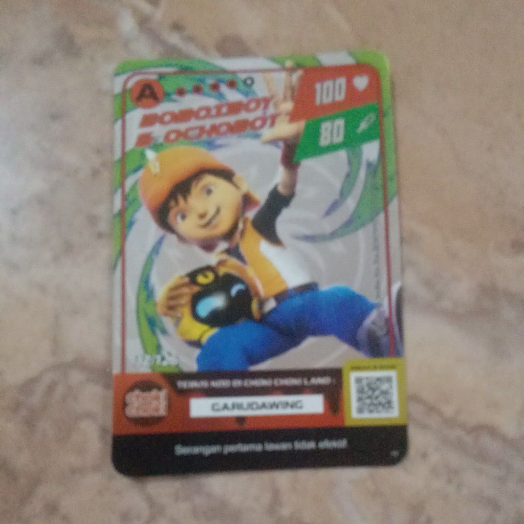 kartu Boboiboy & ochobot