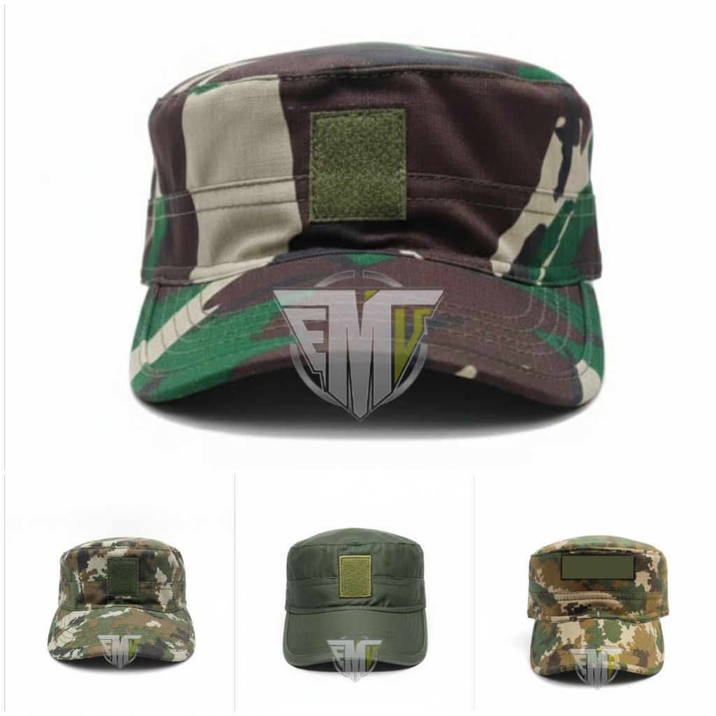 TOPI PET LORENG SAGE GREEN PDL TNI AD TERBARU LORENG TNI AD TERBARU TOPI PET KASAD