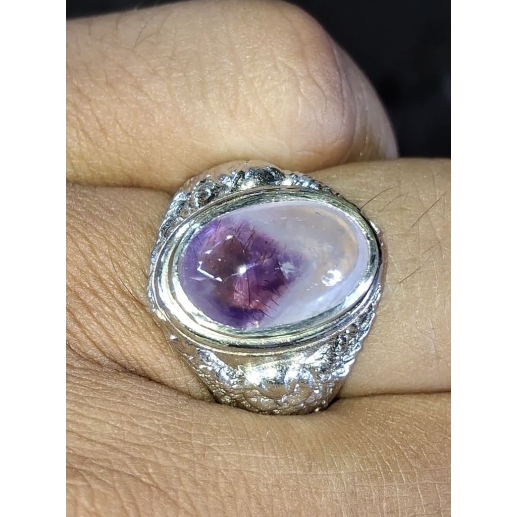 kecubung junder bulu merah antik