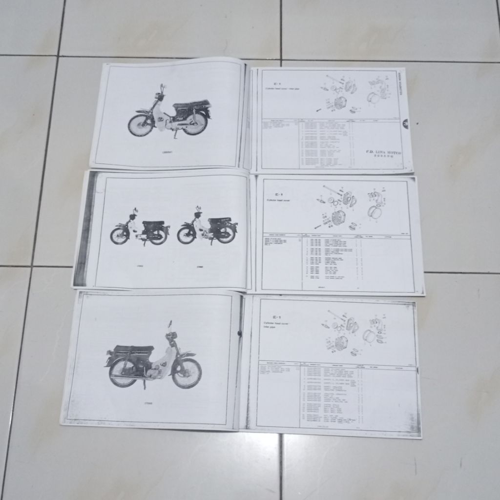 buku copy fotocopy catalog katalog part sparepart honda astrea 800 asdap c700 c70 c70mk3 mk 3