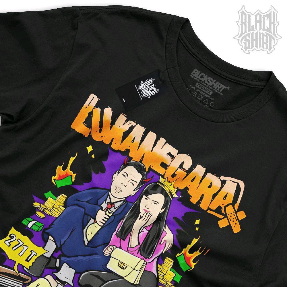 Kaos musik band Desa lukanegara / Mereka yang berdasi / Punk / Blackshirt / Unofficial Merchandise /