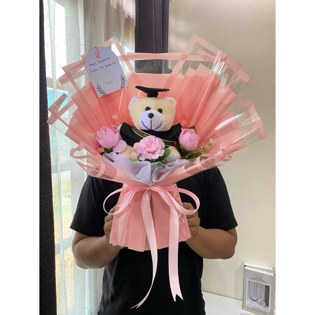 buket boneka / kado ulang tahun / buket boneka wisuda / buket bunga / kado ultah / kado wisuda / buk
